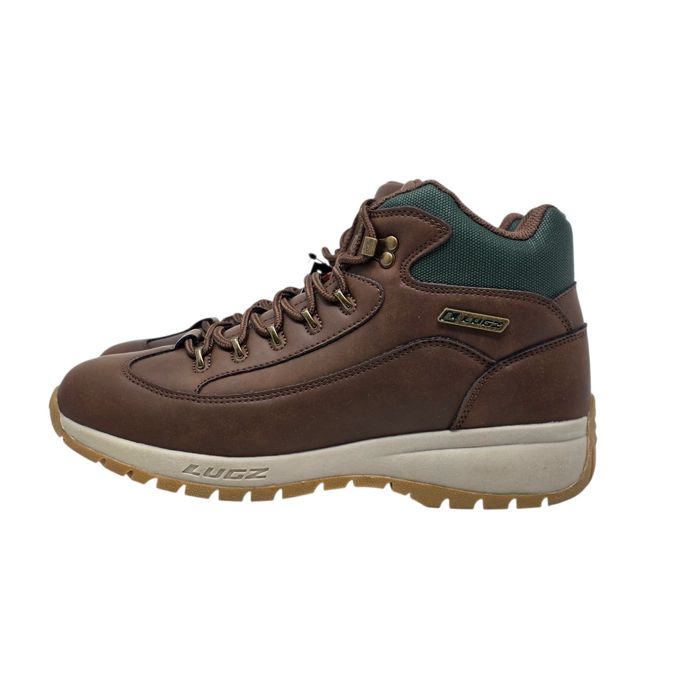 Lugz Rapid Mens Boots Chestnut Brown Hunter Green Mid Top Hiking Shoes Size 9 - Picture 5 of 11